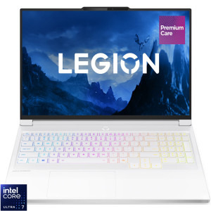 Laptop Lenovo Gaming 16 Legion 7 16IAX10, WQXGA OLED 240Hz, Procesor Intel® Core™ Ultra 7 255HX (30M Cache, up to 5.20 GHz), 32GB DDR5 CSODIMM, 1TB SSD, GeForce RTX 5060 8GB, No OS, Glacier White, 3Yr Onsite Premium Care