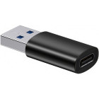 Adaptor Baseus 1x USB tip A Male - 1x USB-C Female, Negru