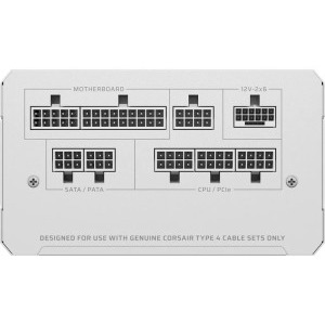 Corsair RMe Series 2025 White RM1000e, 80+ Gold, 1000W