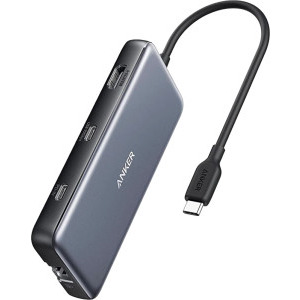 Anker 555 USB-C 8-in-1, 85W Power Delivery, suport 2 monitoare