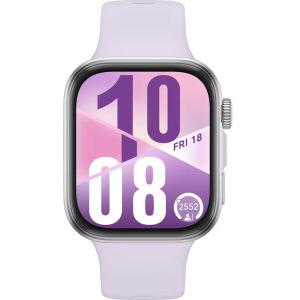 Huawei Watch Fit 4, Silver cu Purple Fluoroelastomer Strap