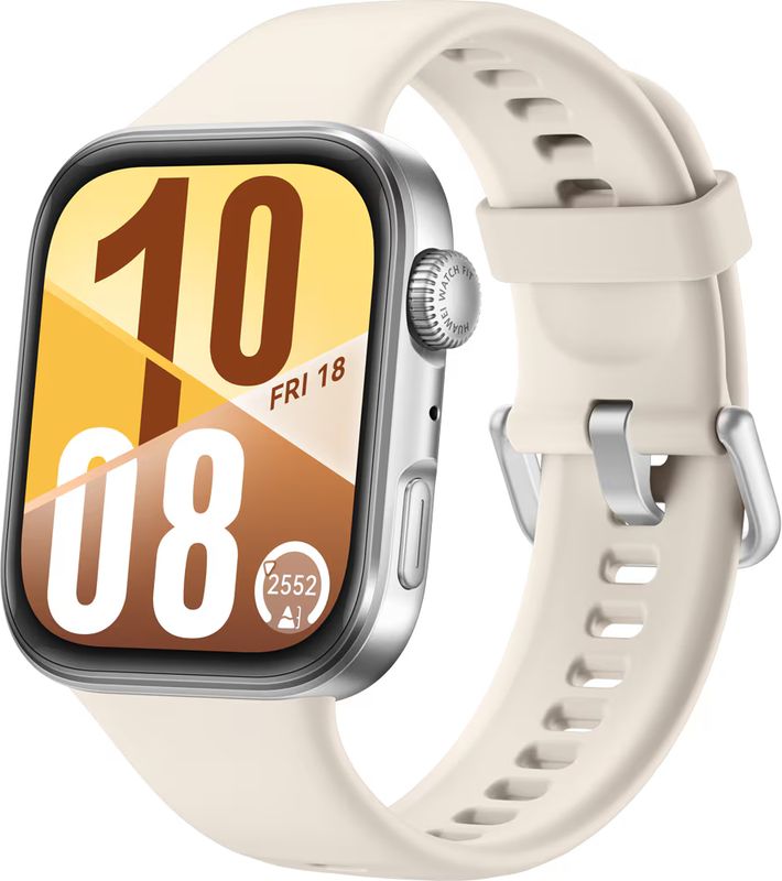 SmartWatch Huawei Watch Fit 4, Silver Body curea White Fluoroelastomer