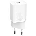 Incarcator retea Baseus Super Si, 1x USB-C, Quick Charge 20 W, White
