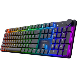Trust Gaming Wireless RGB Huano Linear White Switch Mecanica Black