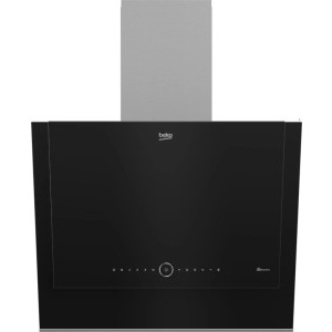 Hota Beko decorativa BHCA67841BBHSI, Putere de absorbtie 445 m3/h, 3 trepte de putere, ProSmart Inverter, SmellSense, Air Cleaning Mode, HobToHood, HomeWhiz, 60 cm, Clasa A++, Negru