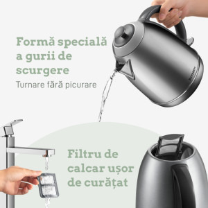 Buydeem 1.7L, Inox, K640-SS/EU