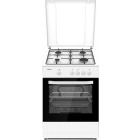 Aragaz Heinner HFSC-SME66IWH, 4 arzatoare, Gaz, Dispozitiv de siguranta, 60 cm, Alb