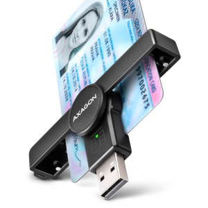 Cititor carduri AXAGON Cititor electronic carti de identitate CRE-SMPA, USB 2.0