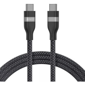 Cablu de date / adaptor Anker A82E2H11, USB-C Male la USB-C Male, 240 W, 0.9 m, Black