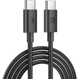 Cablu de date / adaptor RP-CB1022, USB-C Male la USB-C Male, 2 m, Black