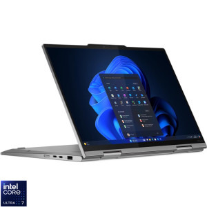 Laptop Lenovo 14 ThinkPad X1 2-in-1 Gen 10 Aura Edition, 2.8K OLED 120Hz VRR Touch, Procesor Intel® Core™ Ultra 7 265U (12M Cache, up to 5.30 GHz), 64GB LPDDR5X, 2TB SSD, Intel Graphics, 4G LTE, Win 11 Pro, Grey