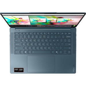 Lenovo 14.5'' Yoga Pro 7 14AKP10, 3K OLED 90Hz, Procesor AMD Ryzen™ Al 7 350 (16M Cache, up to 5.0 GHz), 32GB LPDDR5X, 1TB SSD, AMD Radeon 860M, No OS, Tidal Teal, 3Yr Onsite Premium Care