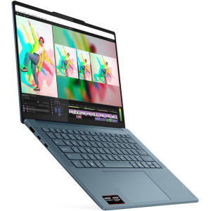 Lenovo 14.5'' Yoga Pro 7 14AKP10, 3K OLED 90Hz, Procesor AMD Ryzen™ Al 7 350 (16M Cache, up to 5.0 GHz), 32GB LPDDR5X, 1TB SSD, AMD Radeon 860M, No OS, Tidal Teal, 3Yr Onsite Premium Care