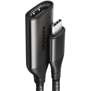 AXAGON 1x USB Tip C Male - 1x HDMI 2.1a Female, 0.25 m, negru-gri