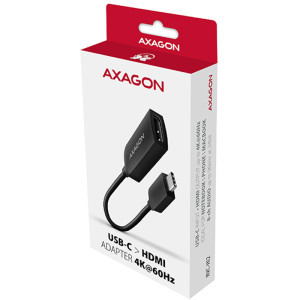 AXAGON 1x USB Tip C Male - 1x HDMI 2.1a Female, 0.25 m, negru-gri