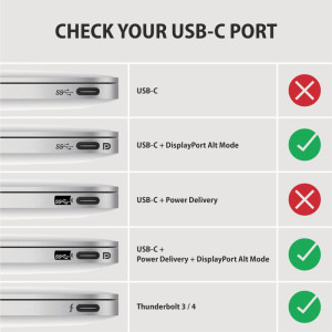 AXAGON 1x USB Tip C Male - 1x HDMI 2.1a Female, 0.25 m, negru-gri