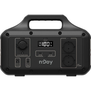 Statie de alimentare portabila nJoy Power Base 600, statie portabila stocare energie, 600W, 7x porturi alimentare, 4x moduri reincarcare, Management software