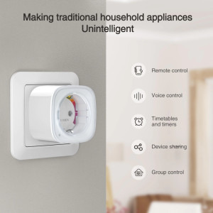 Gosund Priza inteligenta EP8, Wi-Fi, 16 A, 3680 W, Control aplicatie