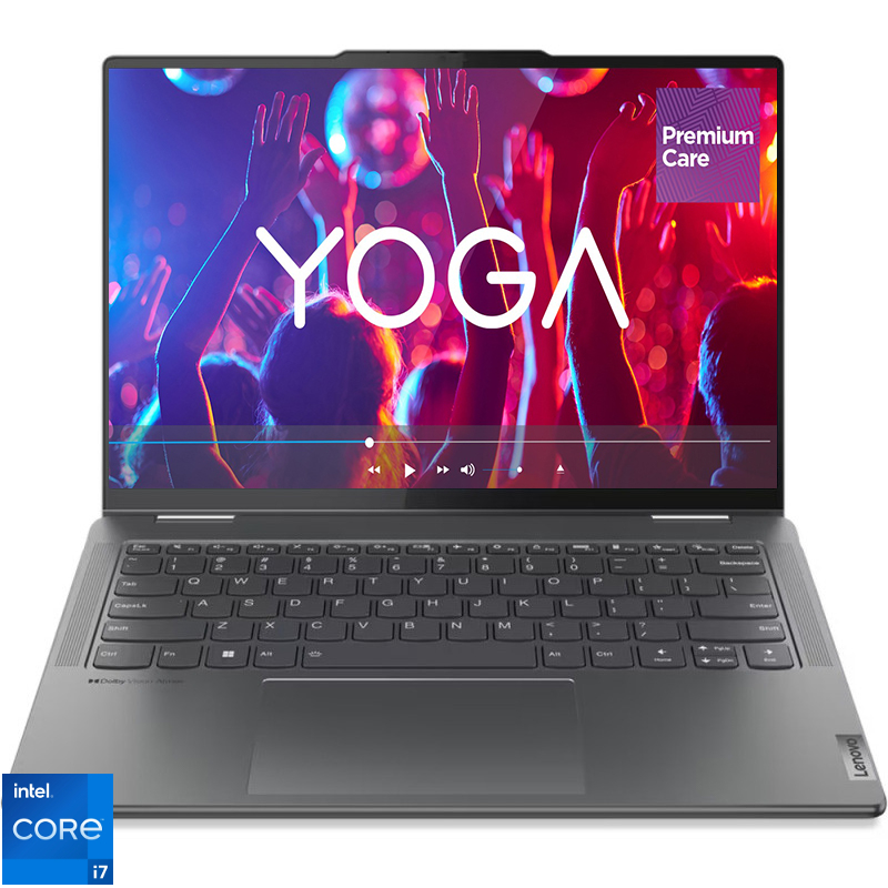 Ultrabook Lenovo 14'' Yoga 7 14IRL8, WUXGA OLED Touch, Procesor Intel® Core™ i7-1360P (18M Cache, up