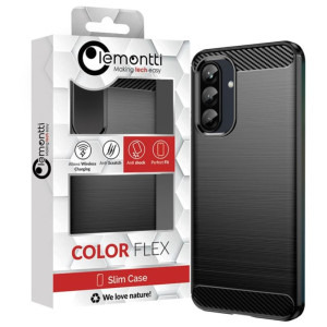 Lemontti Capac protectie spate Carbon Case Flexible Black pentru Galaxy A37