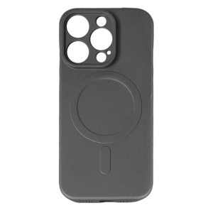Lemontti Capac protectie spate Silicon MagSafe Black pentru iPhone 15 Pro Max