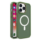Lemontti Capac protectie spate Color Matte MagSafe Green pentru iPhone 15 Pro Max