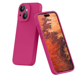 Lemontti Capac protectie spate Liquid Silicon MagCharge Pink pentru iPhone 15 Plus