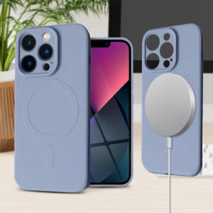 Lemontti Capac protectie spate Silicon MagSafe Grey pentru iPhone 15 Pro