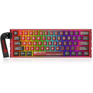 Redragon Venom Rapid Trigger RGB Red/Black Clossed Buttom Pink Magnetic Switch Mecanica
