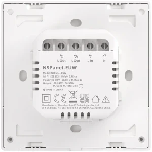 Sonoff Panou de control Smart NSPanel-EUW, Wi-Fi, Bluetooth, Control vocal, Display LED, Termostat