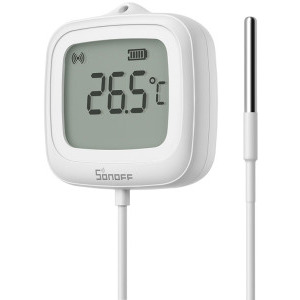 Sonoff Senzor de temperatura Smart SNZB-02LD, ZigBee, Control vocal, Display LCD