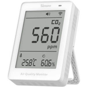 Sonoff Senzor pentru calitatea aerului Smart SAWF-08P, Wi-Fi, Control vocal, Matter