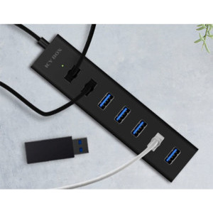 Icy Box IB-HUB1700-U3 7-Port USB 3.0 Hub Black