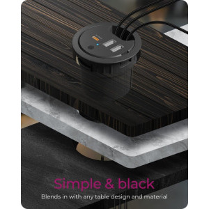 Icy Box IB-HUB1407 In-Desk USB Charger