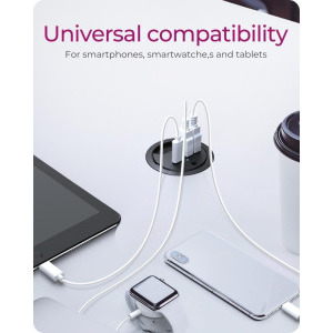 Icy Box IB-HUB1407 In-Desk USB Charger