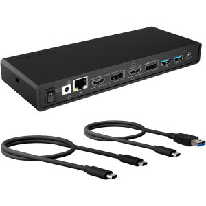 Icy Box Docking Station IB-DK2245AC, USB-C, 65W Power Delivery, 2x DisplayPort, 2x HDMI, 4x USB 3.2, Gigabit LAN
