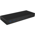 Icy Box Docking Station IB-DK2245AC, USB-C, 65W Power Delivery, 2x DisplayPort, 2x HDMI, 4x USB 3.2, Gigabit LAN