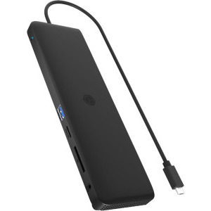 Icy Box Docking Station IB-DK2116-C, USB Tip C, 11-in-1, incarcare 100W, redare 4K, Gigabit LAN