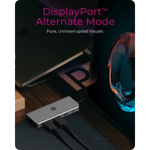 Icy Box Docking Station IB-DK4012-CPD, 9-in-1, 100W Power Delivery, 2x HDMI, 2x USB 3.0, 1x USB 2.0, Gigabit LAN, SD/microSD card reader
