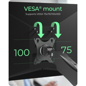 Icy Box IB-MS204-T, Dual monitor, max. 32 inch, Argintiu