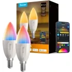 Govee Bec LED RGB Smart B600CC02, E14, 450 lumeni, 2700K-6500K, Wi-Fi, Bluetooth, 2 buc
