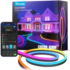 Govee Banda LED RGB Smart h61a83d1, 72 W, 1130 lumeni, IP65, Wi-Fi, Bluetooth, 10 m