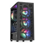 PC Gaming ZMEU Essential Pro, Intel i5-12400F 2.5GHz, 8GB DDR4, 500GB SSD, RTX 3050 6GB GDDR6, Iluminare RGB