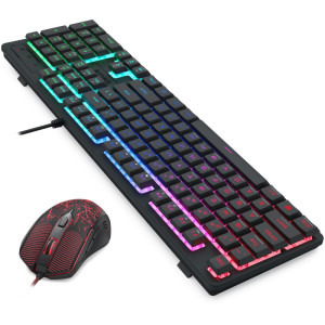 Redragon S107 Gaming Essentials 3 in 1 V2 RGB Black