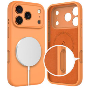 Tech-Protect Protectie pentru spate Silicon MagSafe Orange pentru iPhone 17 Pro Max