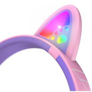 PowerLocus On-Ear, Bobo Cat Ears Kids Purple/Pink