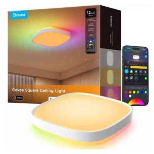 Govee Plafoniera LED RGB Smart H80A4C01, 2400 lumeni, 2200K-6500K, Wi-Fi, Bluetooth