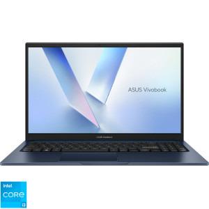 Laptop ASUS 15.6'' Vivobook 15 R1504VA, FHD, Procesor Intel® Core™ i3-1315U (10M Cache, up to 4.50 GHz, with IPU), 8GB DDR4, 512GB SSD, Intel UHD, No OS, Quiet Blue