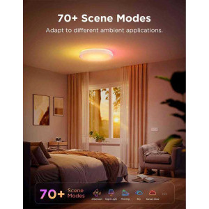 Govee Plafoniera LED RGB Smart H60A6C01, 24 W, 4300 lumeni, 2700K-6500K, Wi-Fi, Bluetooth