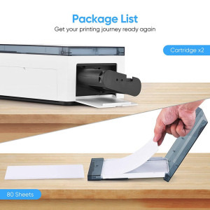 Liene Photo Paper 100 x 148 mm (4 x 6 inch) 80 coli + 2x Cartus ribbon pentru seria Amber